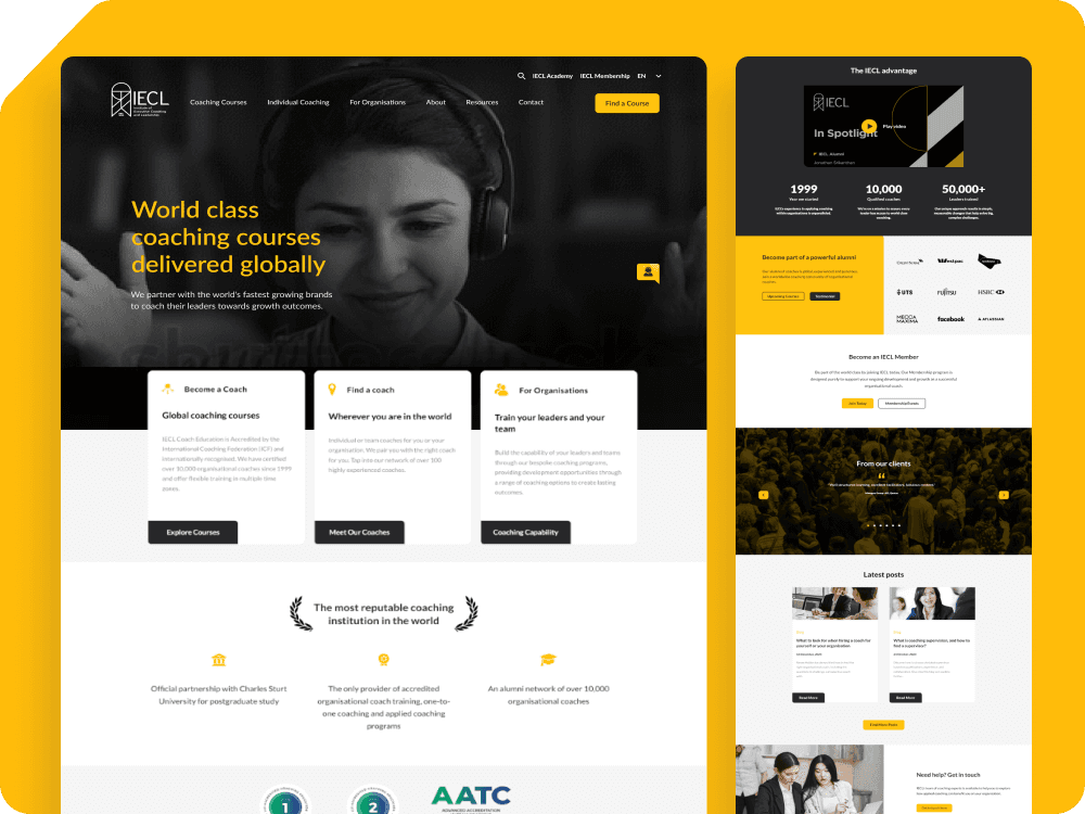 IECL homepage, rebuilt on DatoCMS and Next.js