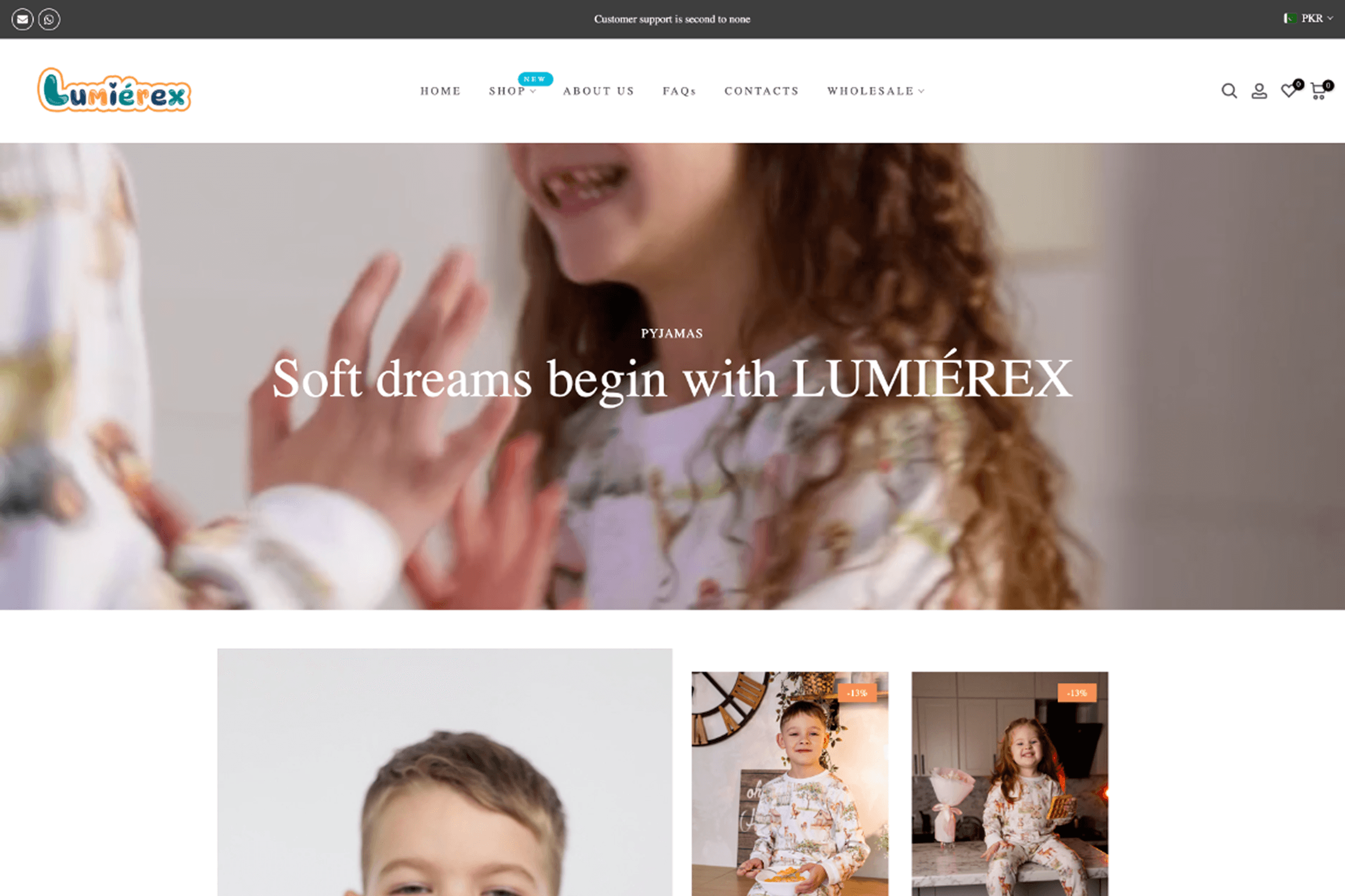 Homepage before