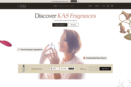 KAS Fragrances storefront